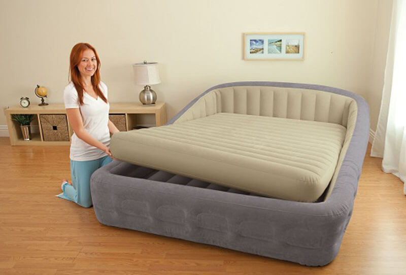 надувная кровать с матрасом