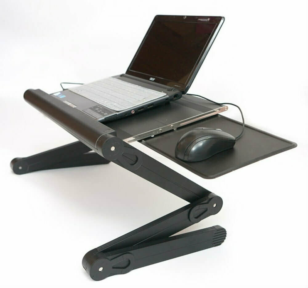 Стол трансформер для ноутбука черного цвета